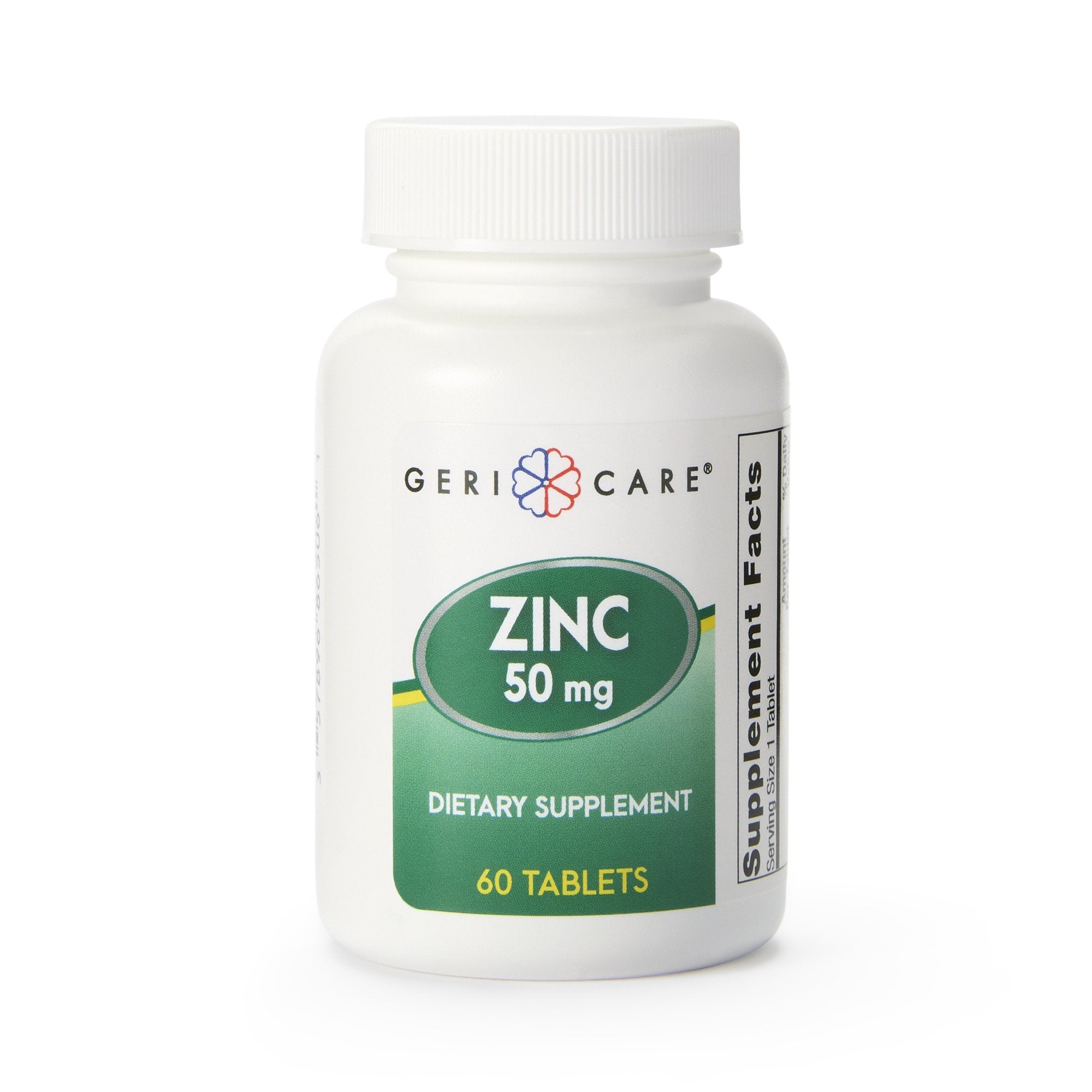 Geri-Care Mineral Supplement Zinc Sulfate 50 mg Strength Tablet 60 per Bottle (852555_BT) 1/BT Geri-Care® Vitamin Supplements