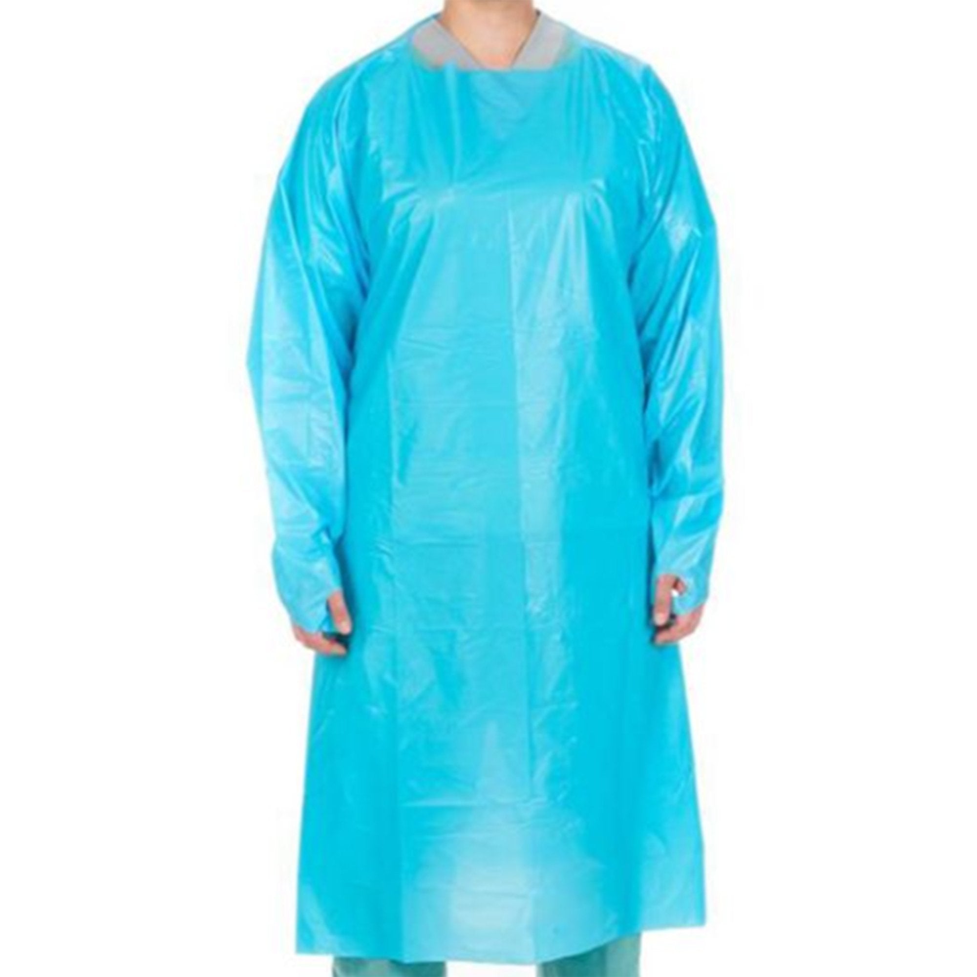 Cardinal Health Protective Procedure Gown One Size Fits Most Blue NonSterile Not Rated Disposable (449964_CS) 75/CS Cardinal Health™ Staff Apparel