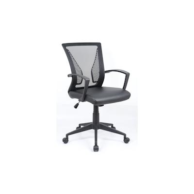 VCM Bürostuhl Offilo PU Schwarz ca. H. 92-102 x B. 48 x T. 46 cm Image