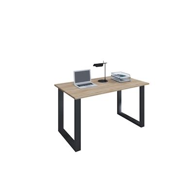 VCM Schreibtisch Lona Schwarz / Sonoma-Eiche H. 76 x B. 110 x T. 50 cm Image