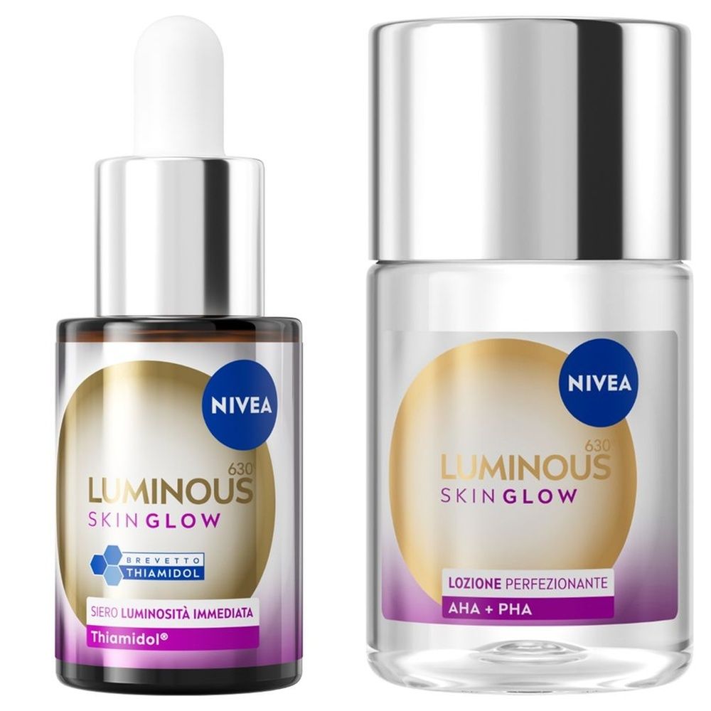Nivea Luminous630 Skin Glow Siero Antimacchia Viso Idratante + Esfolia