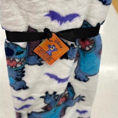Disney Bedding | Disney Blue And White Throw Faux Fur Blanket | Color: Blue/White | Size: Os