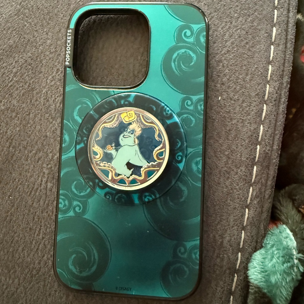 Disney Cell Phones & Accessories | Disney Popsockets Phone Case - Teal And Black Apple Iphone 14 Pro Phone Case | Color: Green | Size: Os