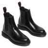 Chelseaboots DR. MARTENS "Flora", Damen, Gr. 38, schwarz, Leder, klassisch, Schuhe, Stiefelette, Business Schuh mit Stretcheinsatz