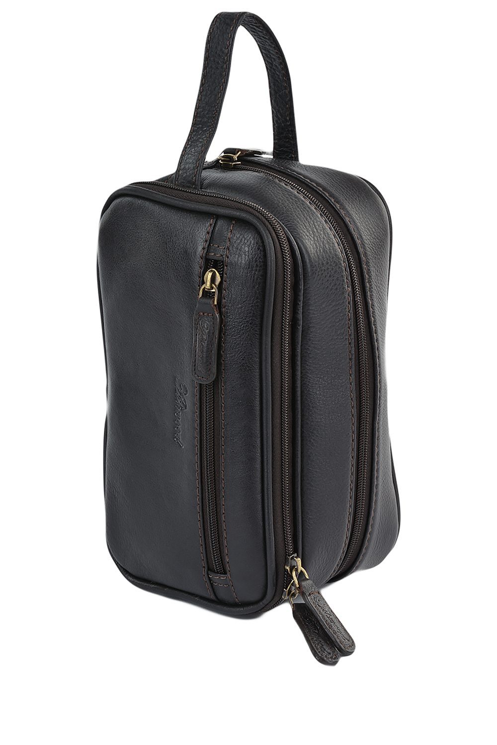 Ashwood Leather Mens 'viaggio' Real Toiletry Washbag - Brown - One Size | Ashwood Leather Sale | Discount Designer Brands