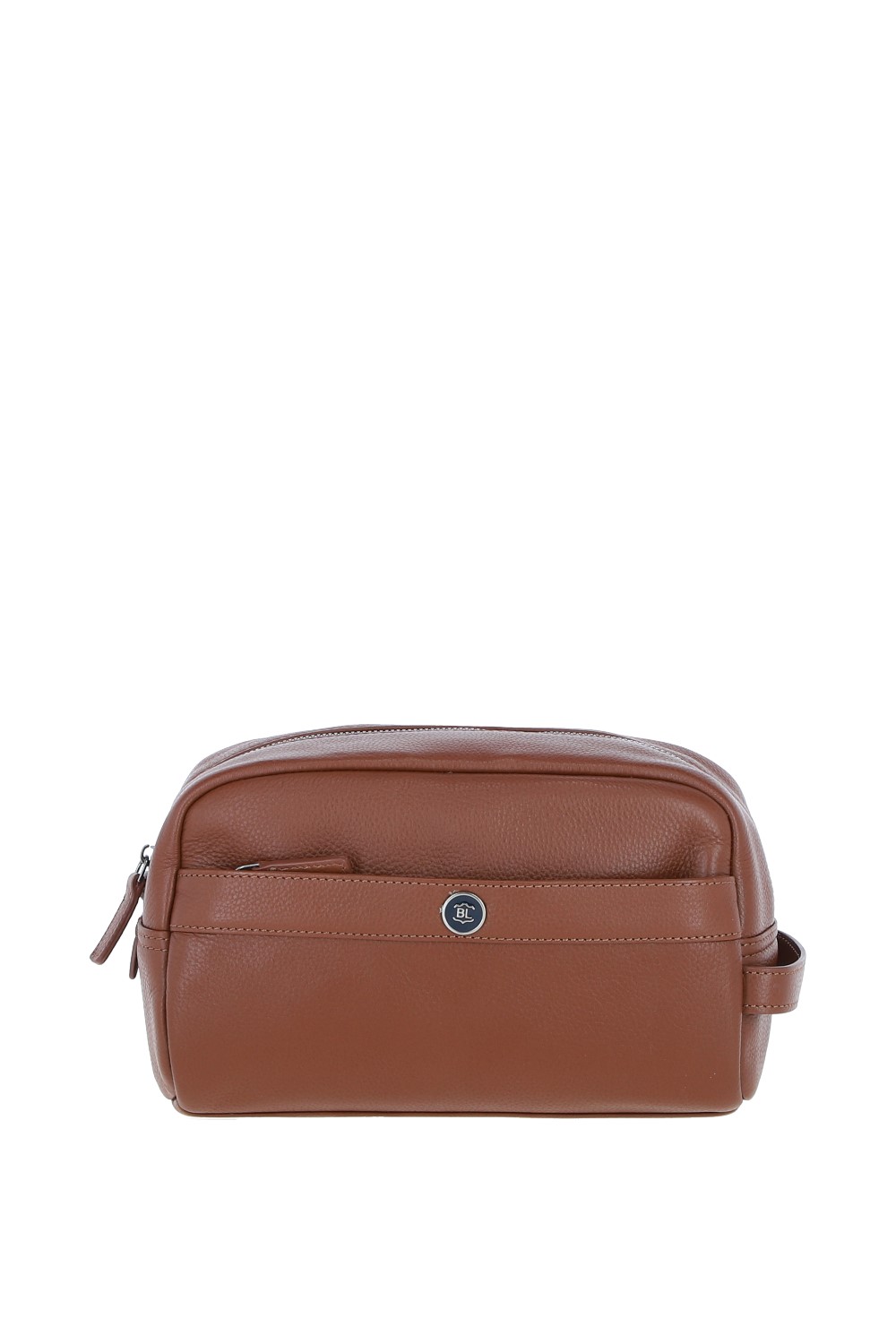 Brampton London Mens 'aqualuxe' Real Leather Wash Bag - Tan - One Size | Brampton London Sale | Discount Designer Brands