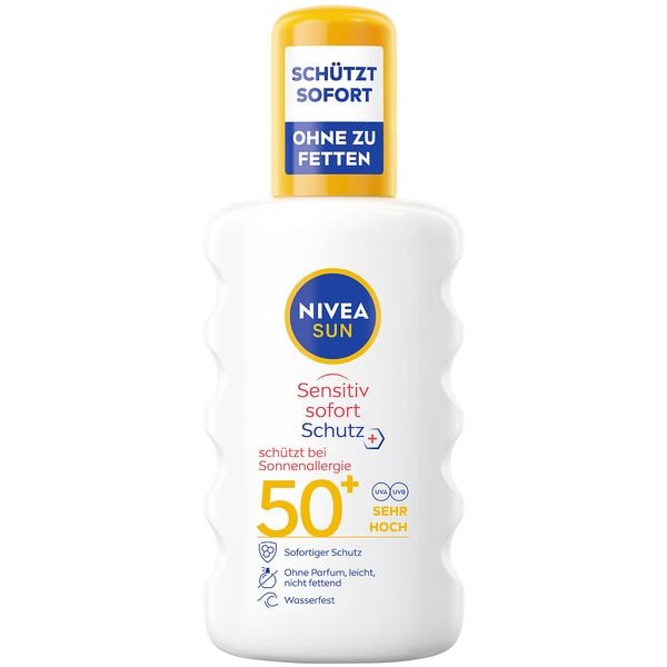 NIVEA SUN Sonnenspray »Sensitiv sofort Schutz LSF 50+« 200.0 ml Image