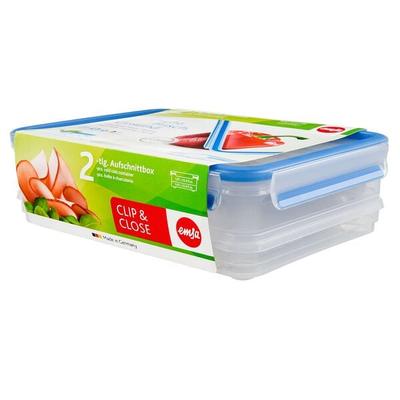 emsa Frischhaltedosen »CLIP & CLOSE« 2 Stück 1l + 1,65l, 26.5x8.6x19.4 cm Image
