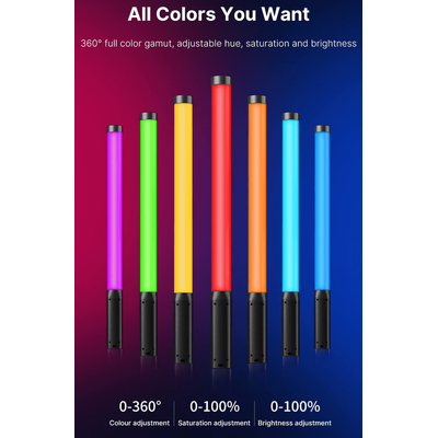 Ulanzi VL119 RGB LED Light Wand For Photography And Video With Adjustable Color Temperature Ulanzi VL119 RGB LED Light Wand For Photography And Video With Adjustable Color Temperature