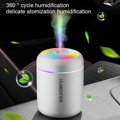 MistBloom Mini USB Humidifier Cool Mist Aroma Diffuser For Car, Office, And Bedroom white