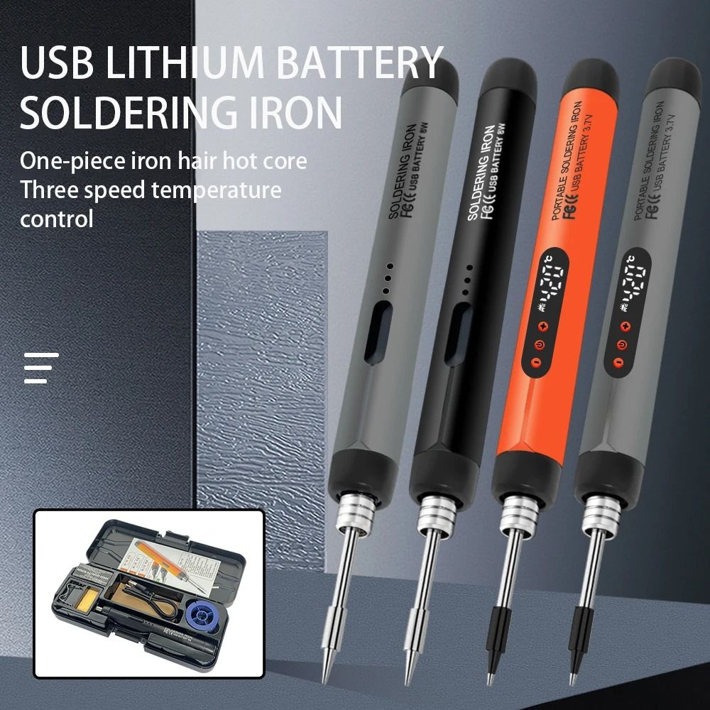 Portable Wireless USB Soldering Iron Kit USB Powered Soldering Tool orange