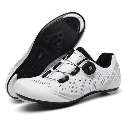 LiXingMing Road Cycling Shoes SPD Cleat Compatible Self Locking Bike Sneakers For Men & Women white 36