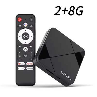 H96 Max Android TV Box 14 With 4K Streaming Dual Band WiFi And Bluetooth Voice Control 2 8g