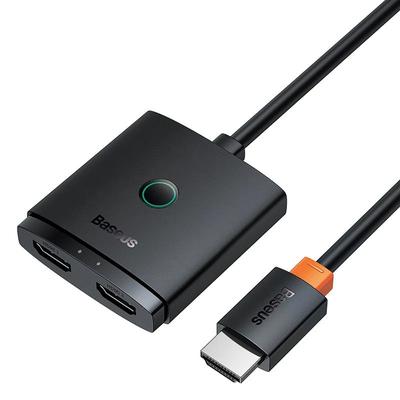 Baseus HD Switch 4K, 60Hz HDMI Compatible Splitter, Bi Directional Switch For PS5, PS4, TV Box, Built in Cable Adapter 1m Cable