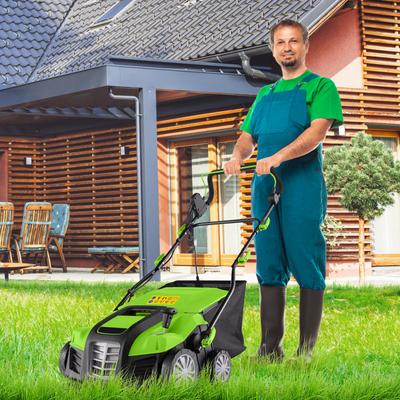 Professional 16 Inch Electric Lawn Dethatcher & Scarifier With 14.5 Gallon Collection Bag And Folding Design Professional 16 Inch Electric Lawn Dethatcher & Scarifier With 14.5 Gallon Collection Bag And Folding Design
