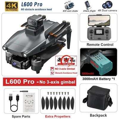 L600 PRO MAX 2025 GPS Drone With 4K HD Dual Camera, 3 Axis Gimbal, Obstacle Avoidance, And 5KM Range l600 Pro Oas