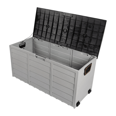 All Weather UV Resistant Outdoor Storage Deck Box With Wheels Lockable Patio Garden Shed Bin For Backyard Pool Tools All Weather UV Resistant Outdoor Storage Deck Box With Wheels Lockable Patio Garden Shed Bin For Backyard Pool Tools