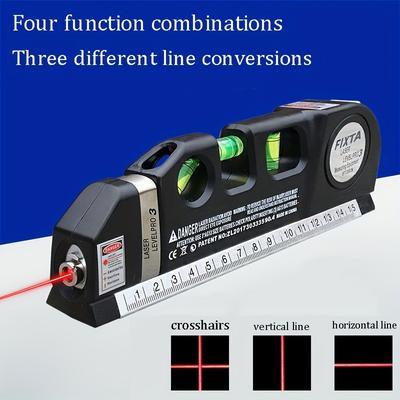 Multipurpose Laser Level Kit With 8 Feet Tape, Easy To Use Standard Cross Line Laser Level Tool For DIY, Hanging Multipurpose Laser Level Kit With 8 Feet Tape, Easy To Use Standard Cross Line Laser Level Tool For DIY, Hanging