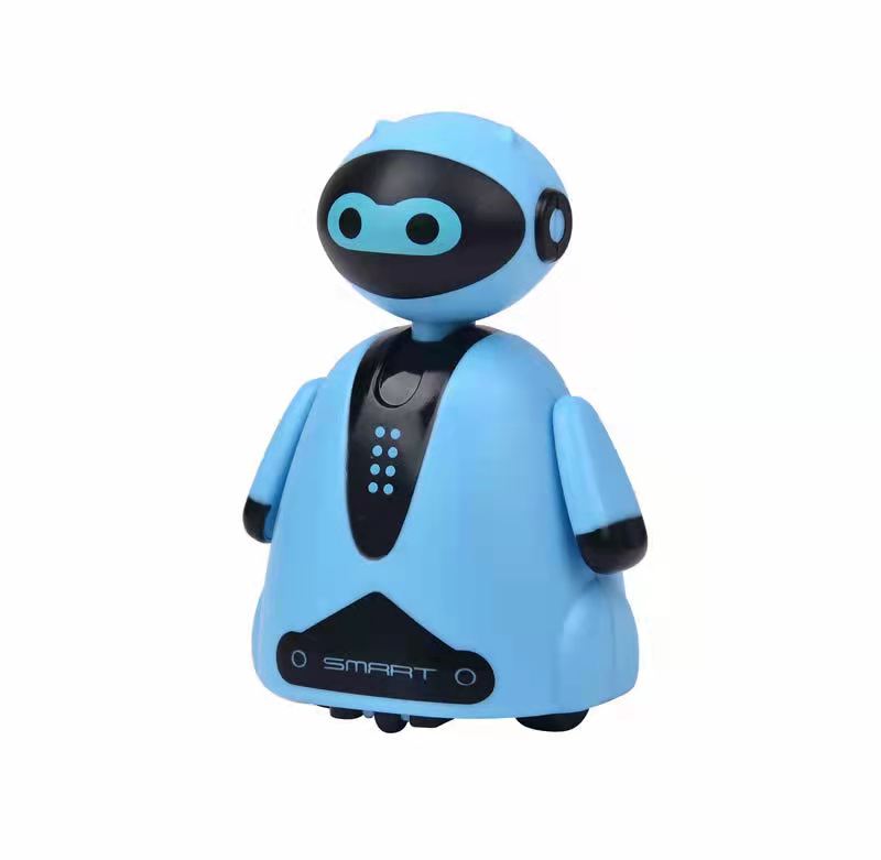 Smart Drawing Robot Toy Educational Penguin Car That Automatically Follows Lines You Draw (Includes Marker & Paper) blue Robot