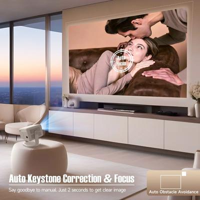 Magcubic Projector 4K Native 1080P, Auto Focus & Keystone Correction, Android 11, BT5.2 WIFI6, 360 Portable Home Cinema Magcubic Projector 4K Native 1080P, Auto Focus & Keystone Correction, Android 11, BT5.2 WIFI6, 360 Portable Home Cinema
