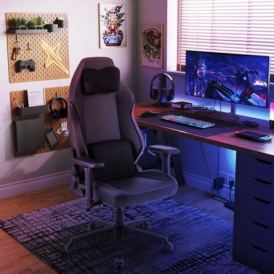 Ergonomic High Back Computer Chair With Magnetic Headrest & Lumbar Pillow, Adjustable Reclining Gaming Chair For Office Ergonomic High Back Computer Chair With Magnetic Headrest & Lumbar Pillow, Adjustable Reclining Gaming Chair For Office