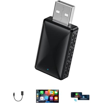 2 in 1 Wireless Car Play & Android Auto Adapter USB Plug & Play Converter For OEM Car Stereos 2in1