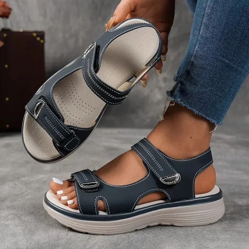 Women Platform Sports Sandals With Thick Sole And Non Slip Design For Summer Outdoor Use us 7.5 blue
