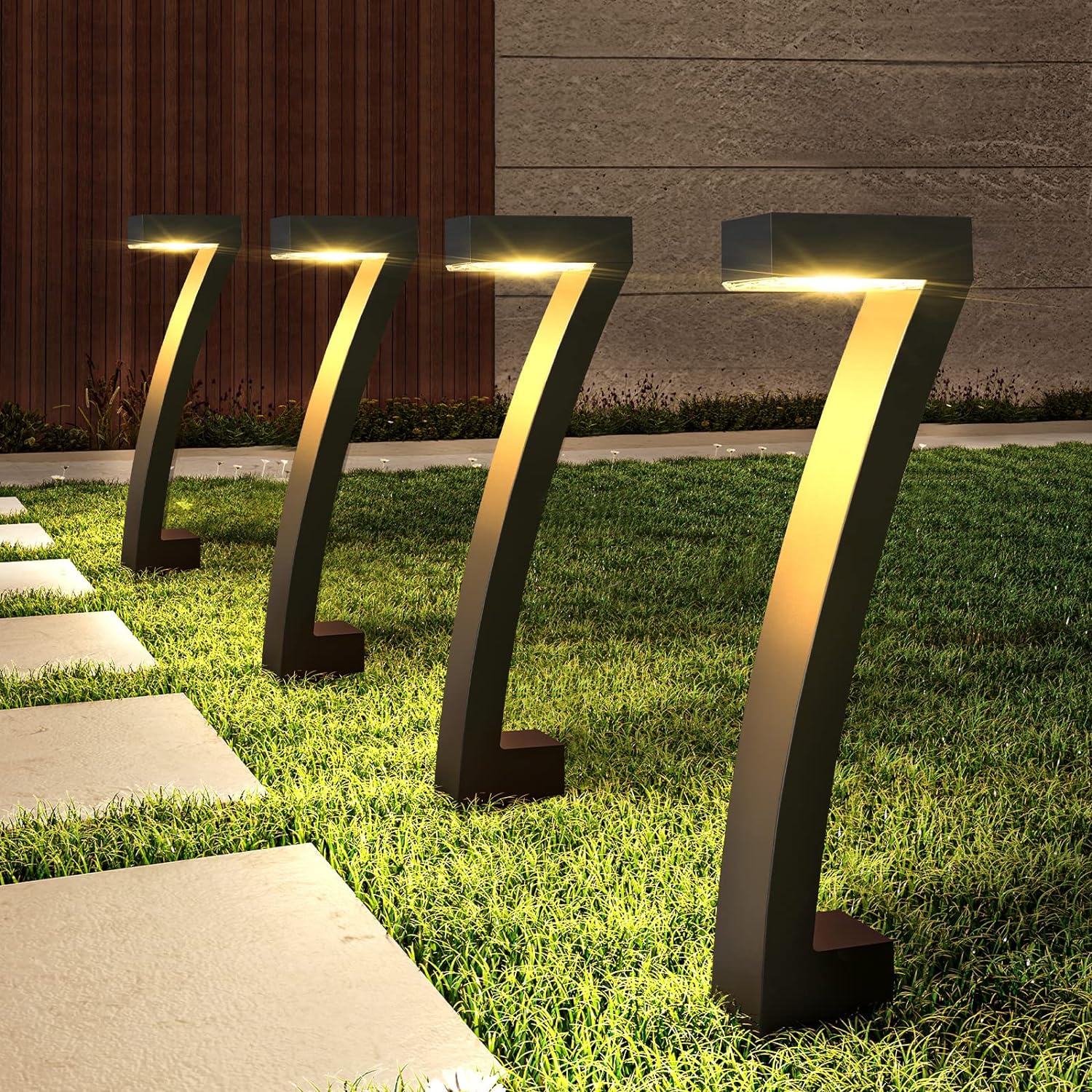 Bright Solar Outdoor Lights Pathway, 6 Pack Waterproof LED Solar Garden Lights With Auto On Off For Outside Landscape Bright Solar Outdoor Lights Pathway, 6 Pack Waterproof LED Solar Garden Lights With Auto On Off For Outside Landscape