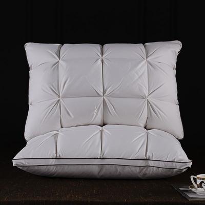 CloudRest Luxury Hotel Pillow Deep Sleep Neck Support Pillow With 990g Filling For All Season Comfort 1 Pc Gray