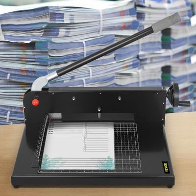 Heavy Duty Paper Cutter, 300 Sheet Capacity 45HRC Hardness Guillotine Trimmer With Metal Base For Office & Crafting Heavy Duty Paper Cutter, 300 Sheet Capacity 45HRC Hardness Guillotine Trimmer With Metal Base For Office & Crafting