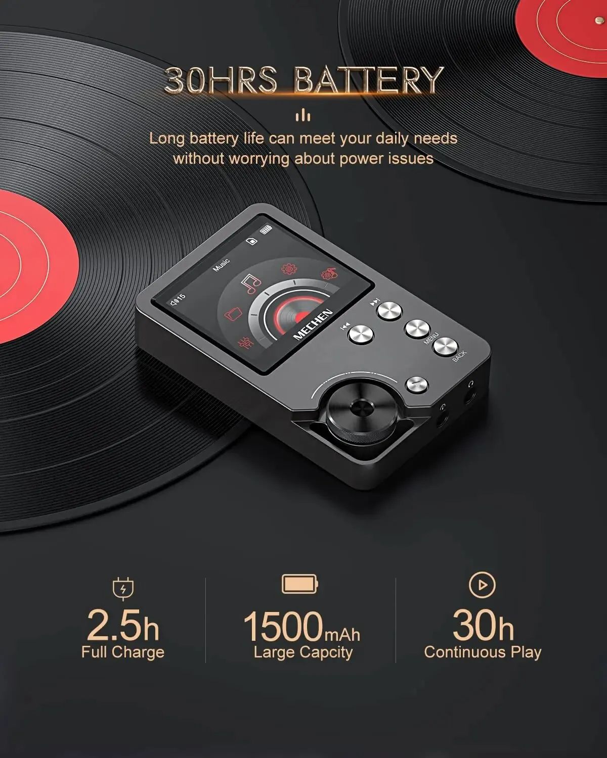 MECHEN M30 High Quality Lossless MP3 Player HiFi Audio With 64GB Memory Card Support MECHEN M30 High Quality Lossless MP3 Player HiFi Audio With 64GB Memory Card Support