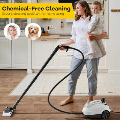 1800W Multipurpose Steam Cleaner, Portable Household Steamer With 61 Oz Tank For Deep Cleaning 1800W Multipurpose Steam Cleaner, Portable Household Steamer With 61 Oz Tank For Deep Cleaning