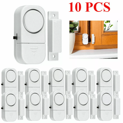 Wireless Door Window Alarm System, Home Burglar Security Magnetic Sensor Kit Wireless Door Window Alarm System, Home Burglar Security Magnetic Sensor Kit