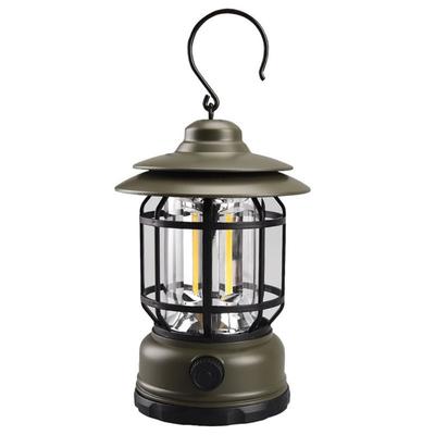 Portable Retro Camping Lantern, Vintage LED Tent Lighting For Outdoor Camping, Garden, Street, Path, And Lawn Decor green