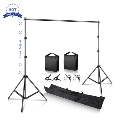 Adjustable Photography Backdrop Stand For Studio And Event Backgrounds With Telescopic Support 2000x3000 normal Kit 2