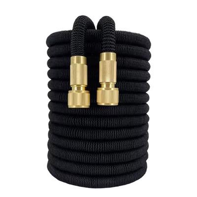 Flexible Garden Water Hose With Double Latex Core And High Pressure Design 50 Ft black