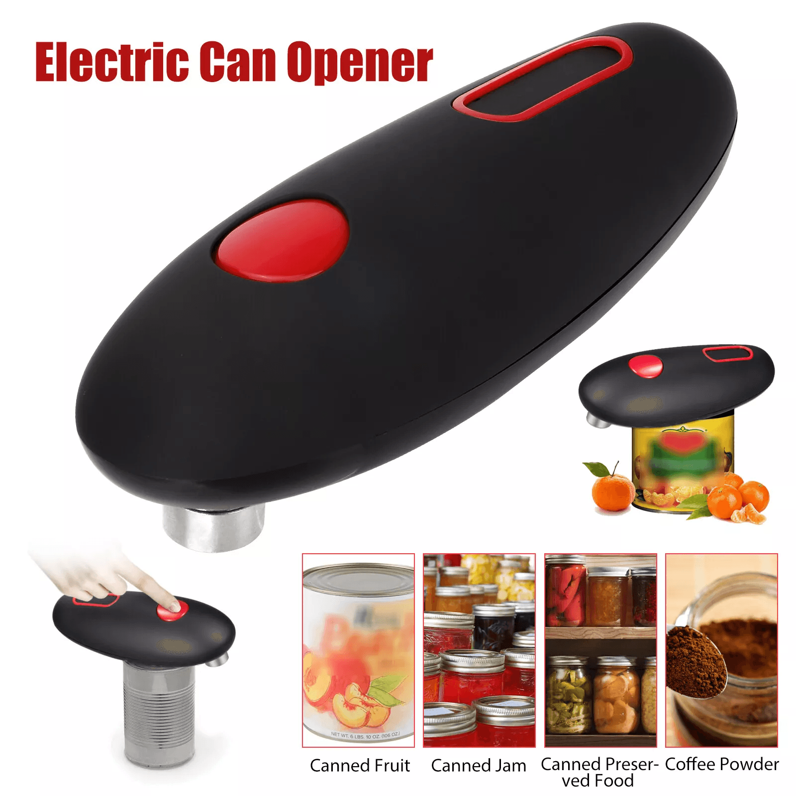Electric Commercial Can Opener Automatic Hands Free Smooth Edge Stainless Steel Kitchen Tool Electric Commercial Can Opener Automatic Hands Free Smooth Edge Stainless Steel Kitchen Tool