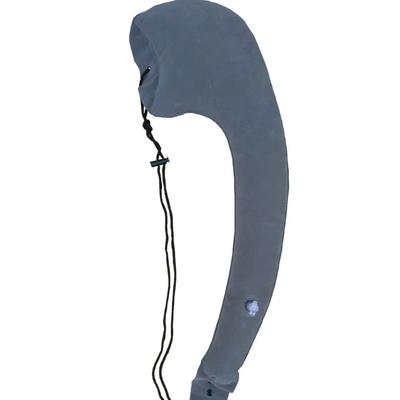 Inflatable Travel Pillow For Side Sleeping In Cars, Planes, And Trains grey