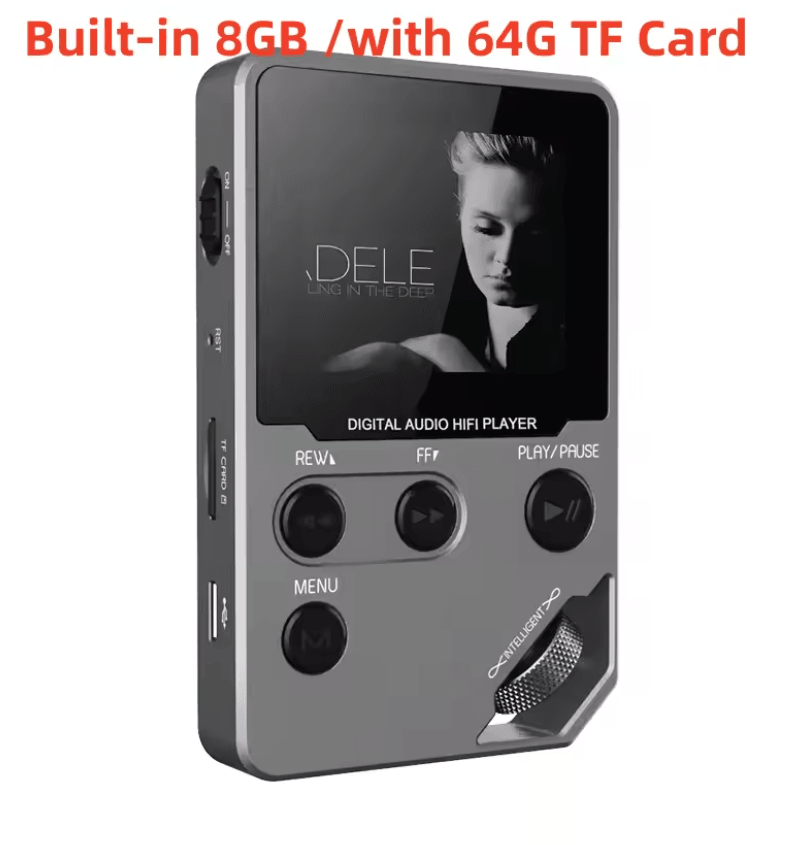 C5 8GB Lossless Bluetooth MP3 Player With FM Radio And Voice Recorder 8gb With 64g Tf Card