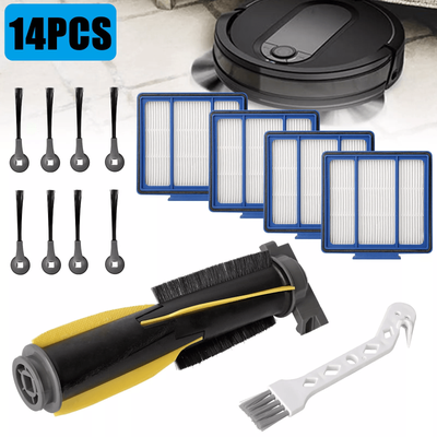 14 PCS Robot Vacuum Cleaner Replacement Parts Kit For Shark HEPA Filter, Side Brush, Roller Brush Set 14 PCS Robot Vacuum Cleaner Replacement Parts Kit For Shark HEPA Filter, Side Brush, Roller Brush Set