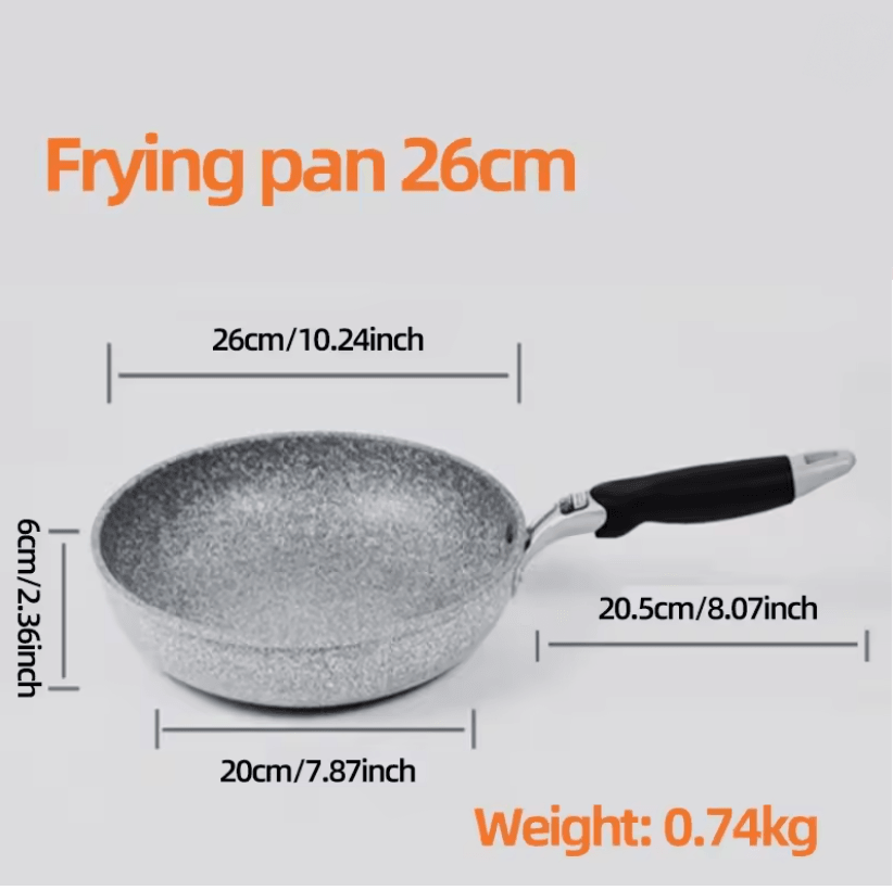 StoneTech Non Stick Frying Pan For Induction And Gas Cooktops 26cm Frying Pan