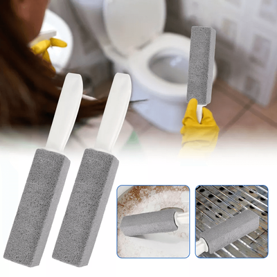 Heavy Duty Pumice Stone Toilet Cleaner With Handle, Stain Remover Scouring Tool Heavy Duty Pumice Stone Toilet Cleaner With Handle, Stain Remover Scouring Tool