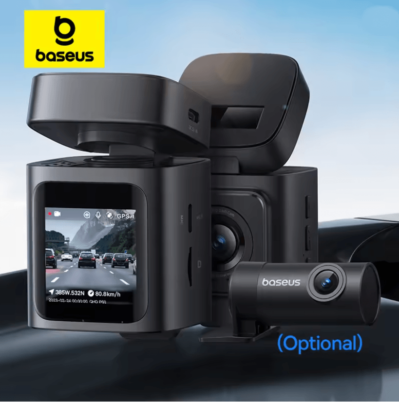 Baseus VD1 3K Dual Dash Cam Front And Rear With GPS And Supercapacitor none front N Hw