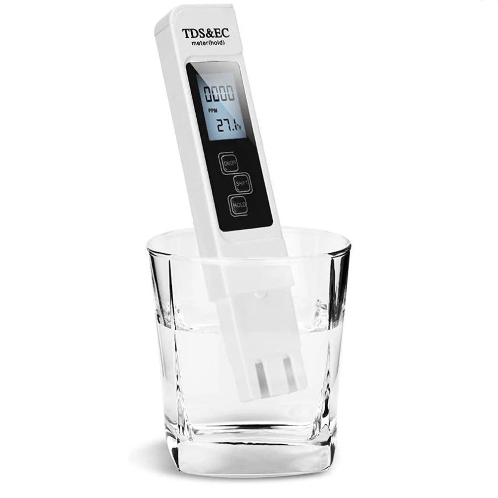 White Digital Water Quality Tester TDS EC Meter, Multifunctional Water Purity Temperature PPM TEMP Tester For Home & Lab White Digital Water Quality Tester TDS EC Meter, Multifunctional Water Purity Temperature PPM TEMP Tester For Home & Lab
