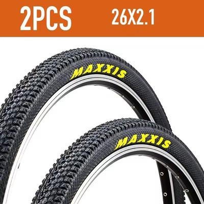 2 Pack MAXXIS Mountain Bike Tires For 26 And 27.5 Inch Wheels With Steel Wire Bead 26 In X 2.1 In