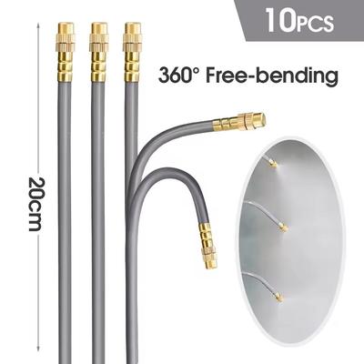 Adjustable Garden Misting System With Flexible Brass Spray Kit Cooling, Fogging & Watering Hose nozzle 5set