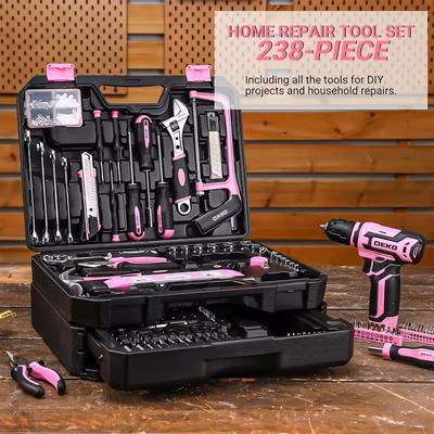 Cordless Drill And Hand Tool Combo Kit With Storage Case And 12V Power Driver Cordless Drill And Hand Tool Combo Kit With Storage Case And 12V Power Driver