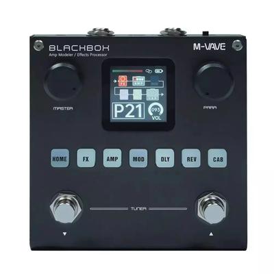 Blackbox Guitar Bass AMP Modeler Multi Effects Processor Rechargeable, Loader, Bluetooth, USB Audio Interface For Guitar black