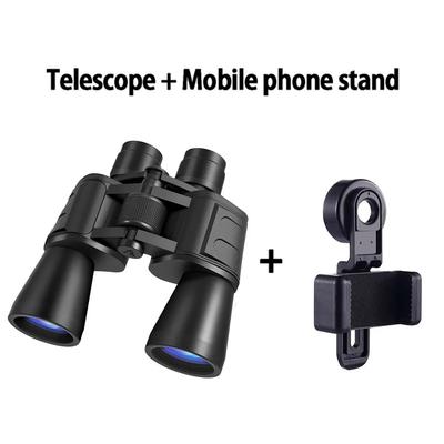 20x50 Military Binoculars For Hunting, High Magnification BAK4 Prism Long Range Telescope telescope + Mobile Phone Stand