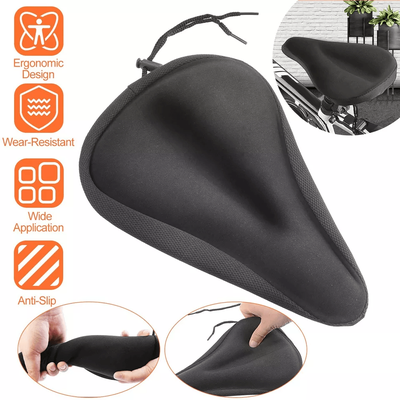 Soft Saddle Pad Cushion Cover Gel Silicone Seat For Mountain Bike, Comfortable Anti Slip Bike Saddle For Men & Women Soft Saddle Pad Cushion Cover Gel Silicone Seat For Mountain Bike, Comfortable Anti Slip Bike Saddle For Men & Women